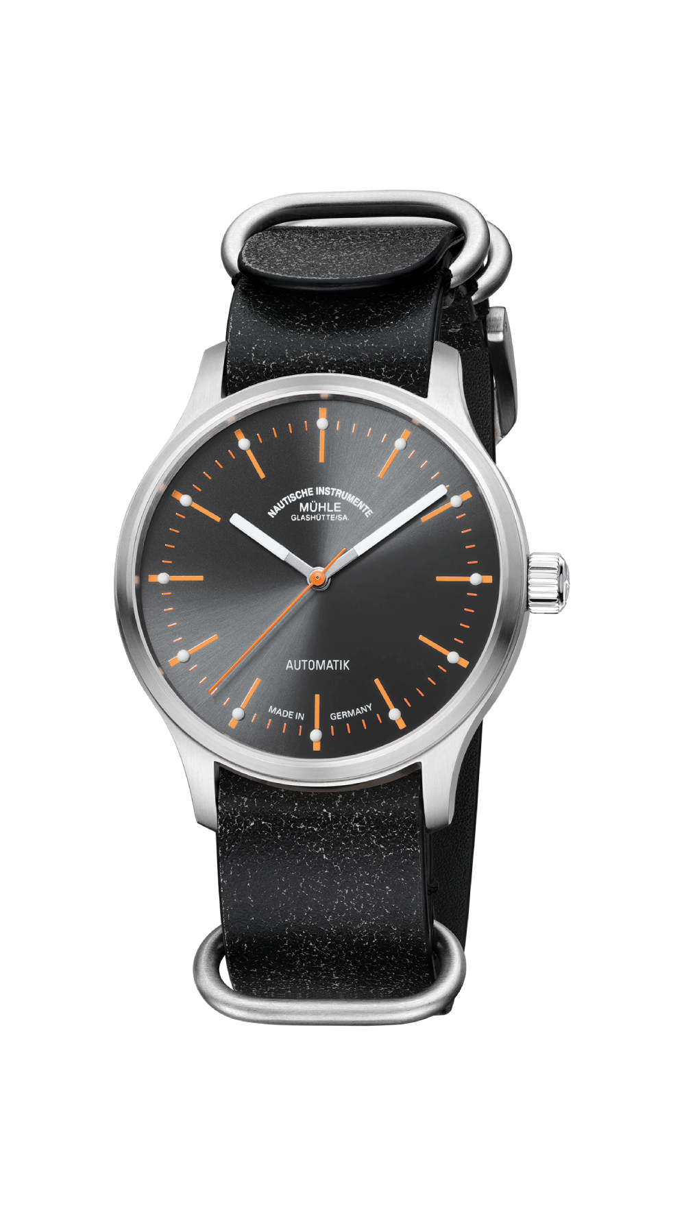 Men's watch / unisex  MÜHLE-GLASHÜTTE, Panova Grey / 40mm, SKU: M1-40-75-LB-III | watchphilosophy.co.uk