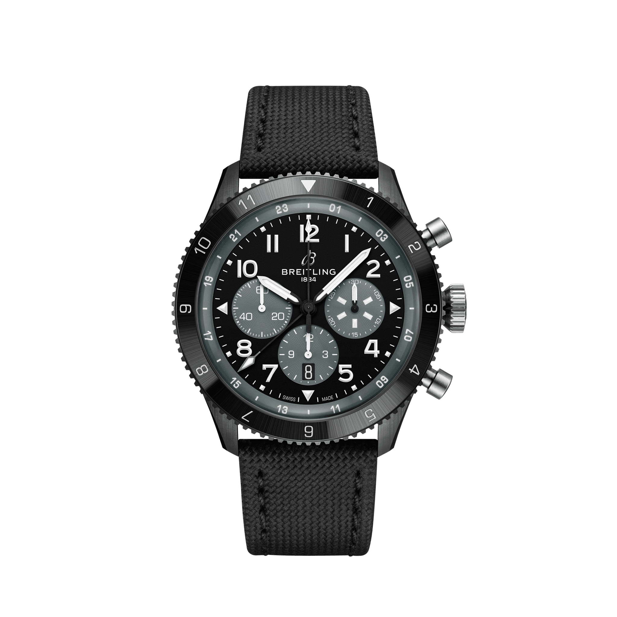 Men's watch / unisex  BREITLING, Super AVI B04 Chronograph GMT Mosquito Night Fighter / 46mm, SKU: SB04451A1B1X1 | watchphilosophy.co.uk