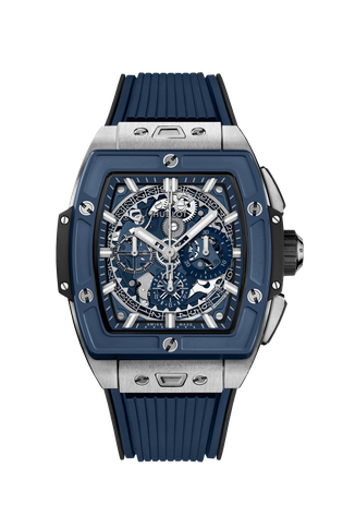 Men's watch / unisex  HUBLOT, Spirit Of Big Bang Titanium Blue Ceramic / 42mm, SKU: 642.NL.7170.RX | watchphilosophy.co.uk