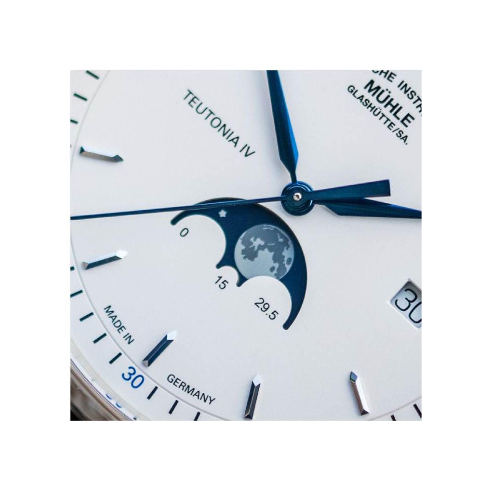 Men's watch / unisex  MÜHLE-GLASHÜTTE, Teutonia IV Moonphase / 41 mm, SKU: M1-44-05-LB | watchphilosophy.co.uk