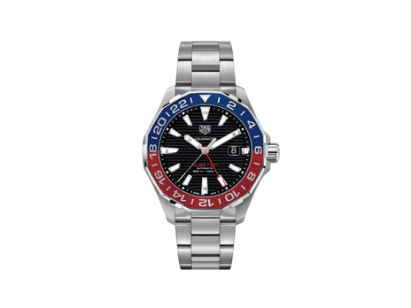 Men's watch / unisex  TAG HEUER, Aquaracer GMT / 43mm, SKU: WAY201F.BA0927 | watchphilosophy.co.uk