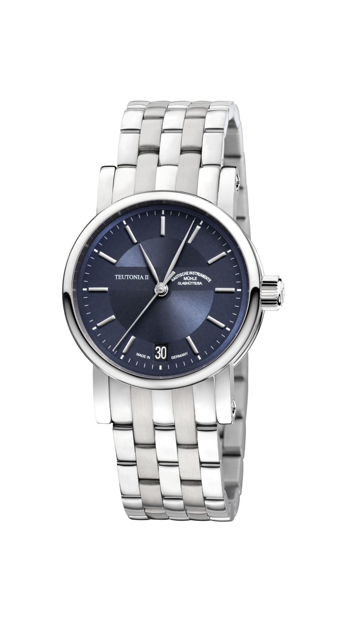 Ladies' watch  MÜHLE-GLASHÜTTE, Teutonia II Medium / 34 mm, SKU: M1-30-22-MB | watchphilosophy.co.uk