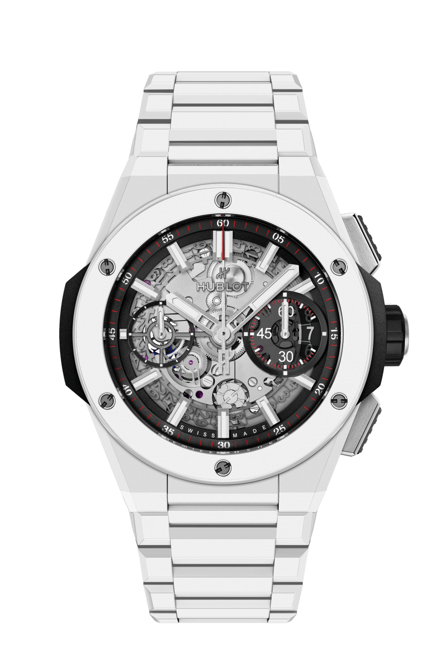 Men's watch / unisex  HUBLOT, Big Bang Integrated White Ceramic / 42mm, SKU: 451.HX.1123.HX | watchphilosophy.co.uk