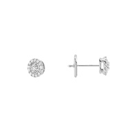 Women Jewellery  MESSIKA, Joy Round Diamonds PM White Gold Earrings, SKU: 06954-WG | watchphilosophy.co.uk