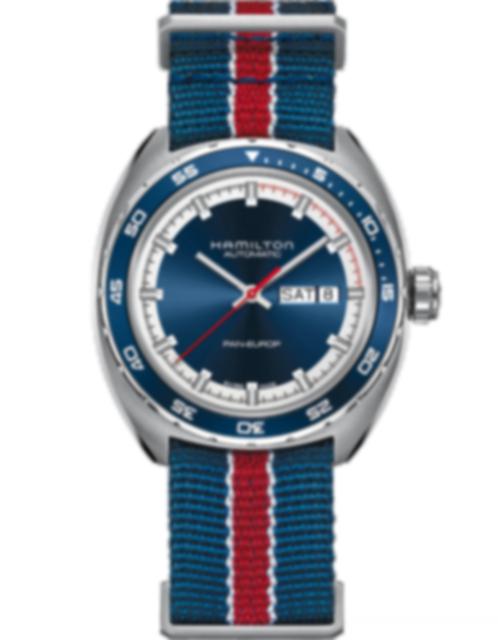 Men's watch / unisex  HAMILTON, American Classic Pan Europ Day Date Auto / 42mm, SKU: H35405741 | watchphilosophy.co.uk