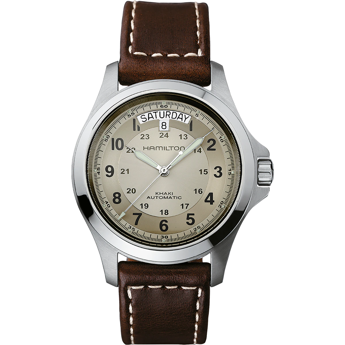 Men's watch / unisex  HAMILTON, Khaki Field King Auto /40mm, SKU: H64455523 | watchphilosophy.co.uk