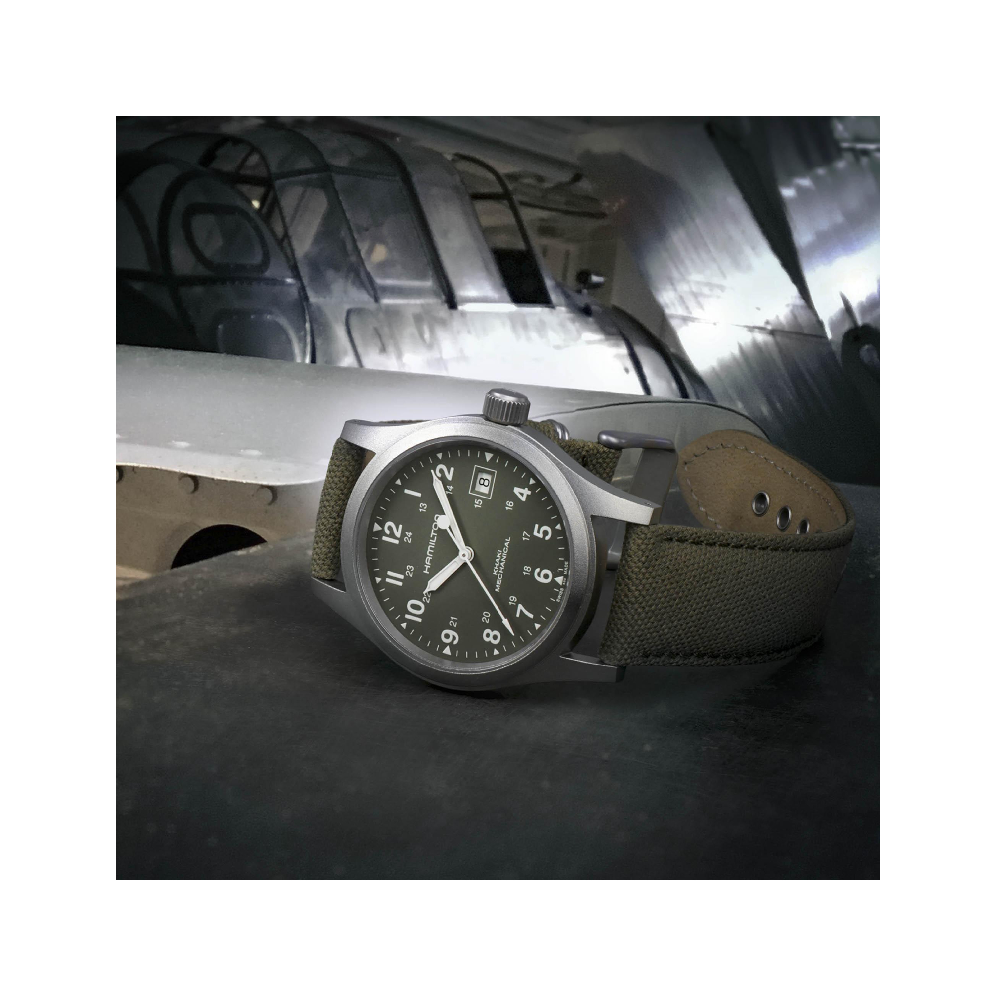 Men's watch / unisex  HAMILTON, Khaki Field Mechanical / 38mm, SKU: H69439363 | watchphilosophy.co.uk