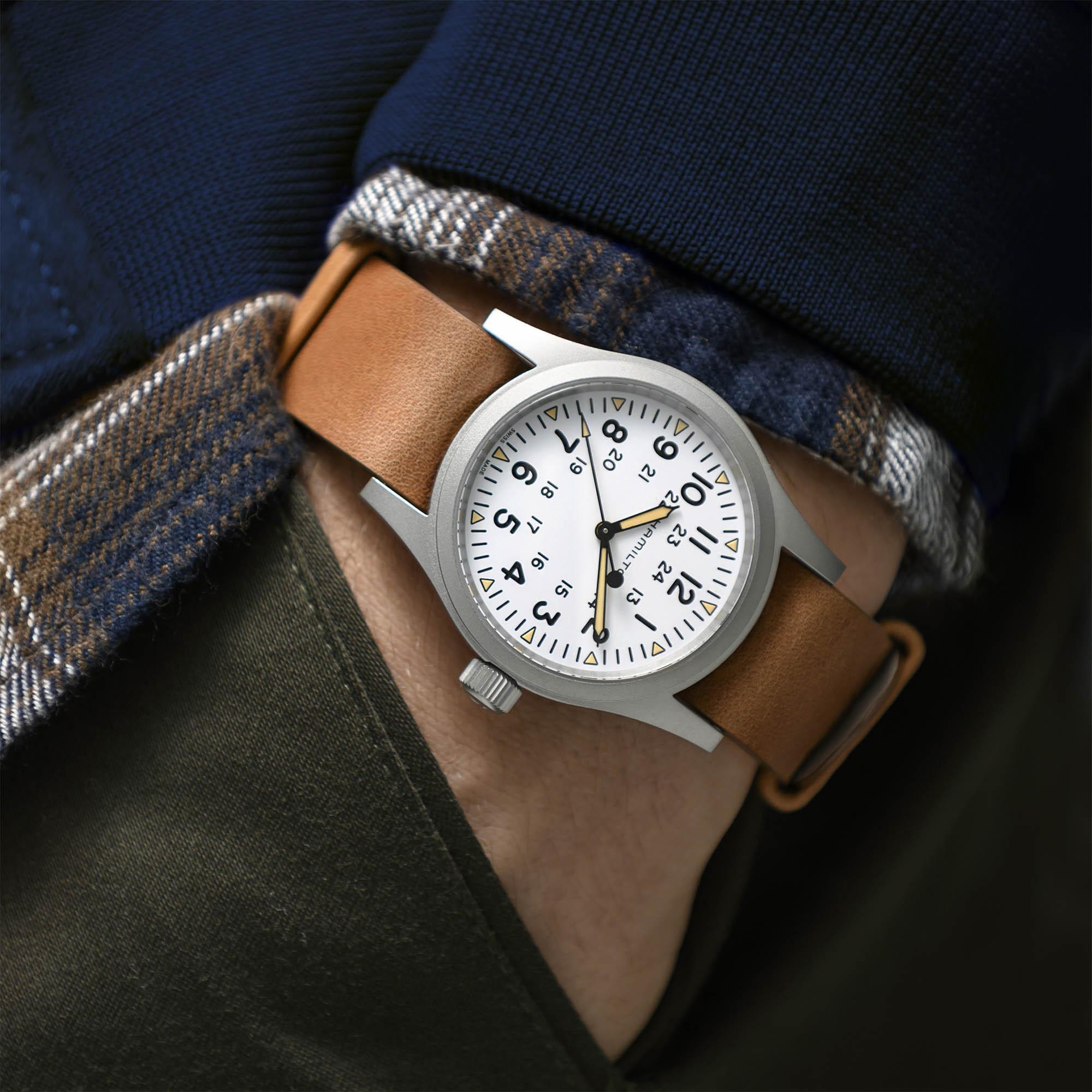 Men's watch / unisex  HAMILTON, Khaki Field Mechanical / 38mm, SKU: H69439511 | watchphilosophy.co.uk