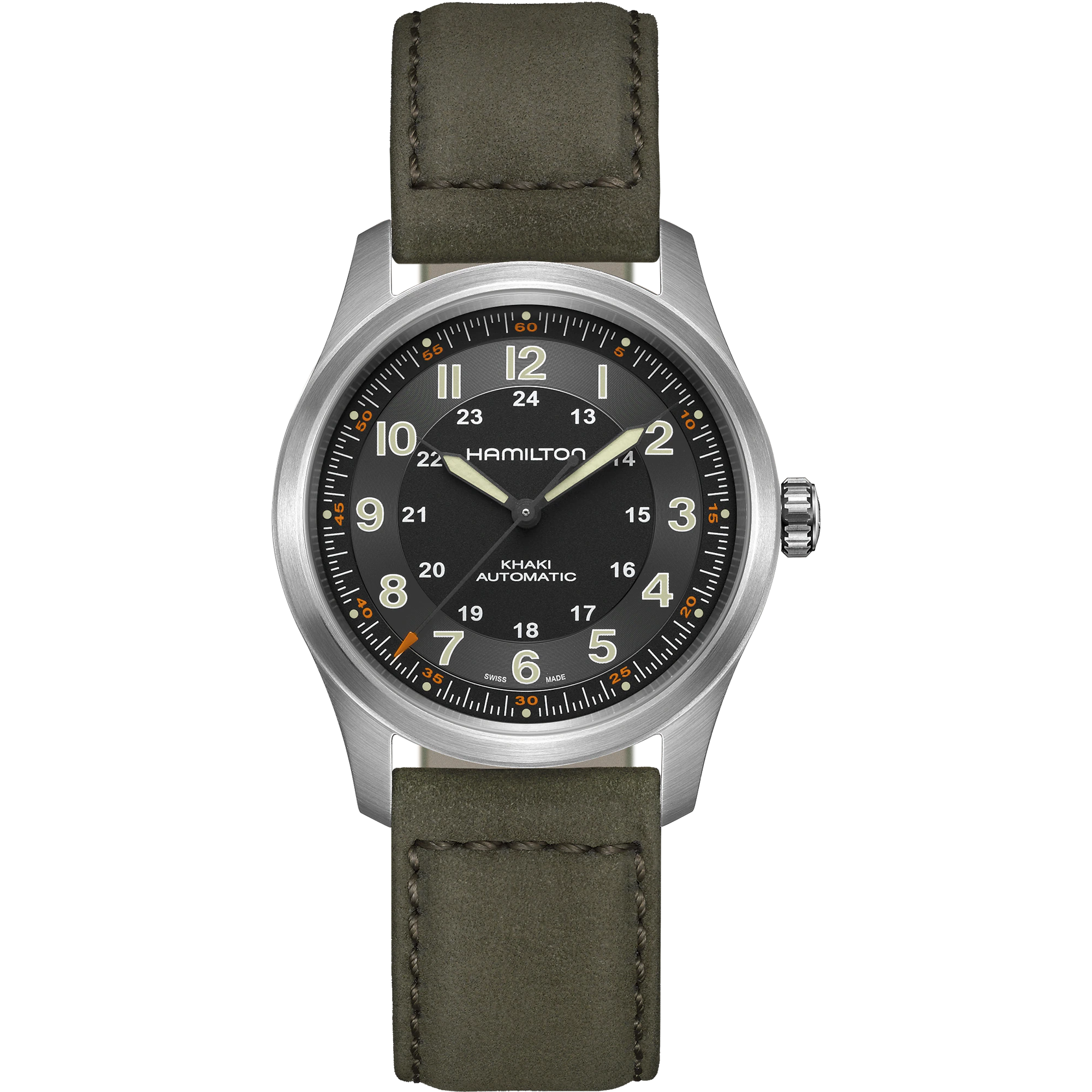 Men's watch / unisex  HAMILTON, Khaki Field Titanium Auto / 38mm, SKU: H70205830 | watchphilosophy.co.uk