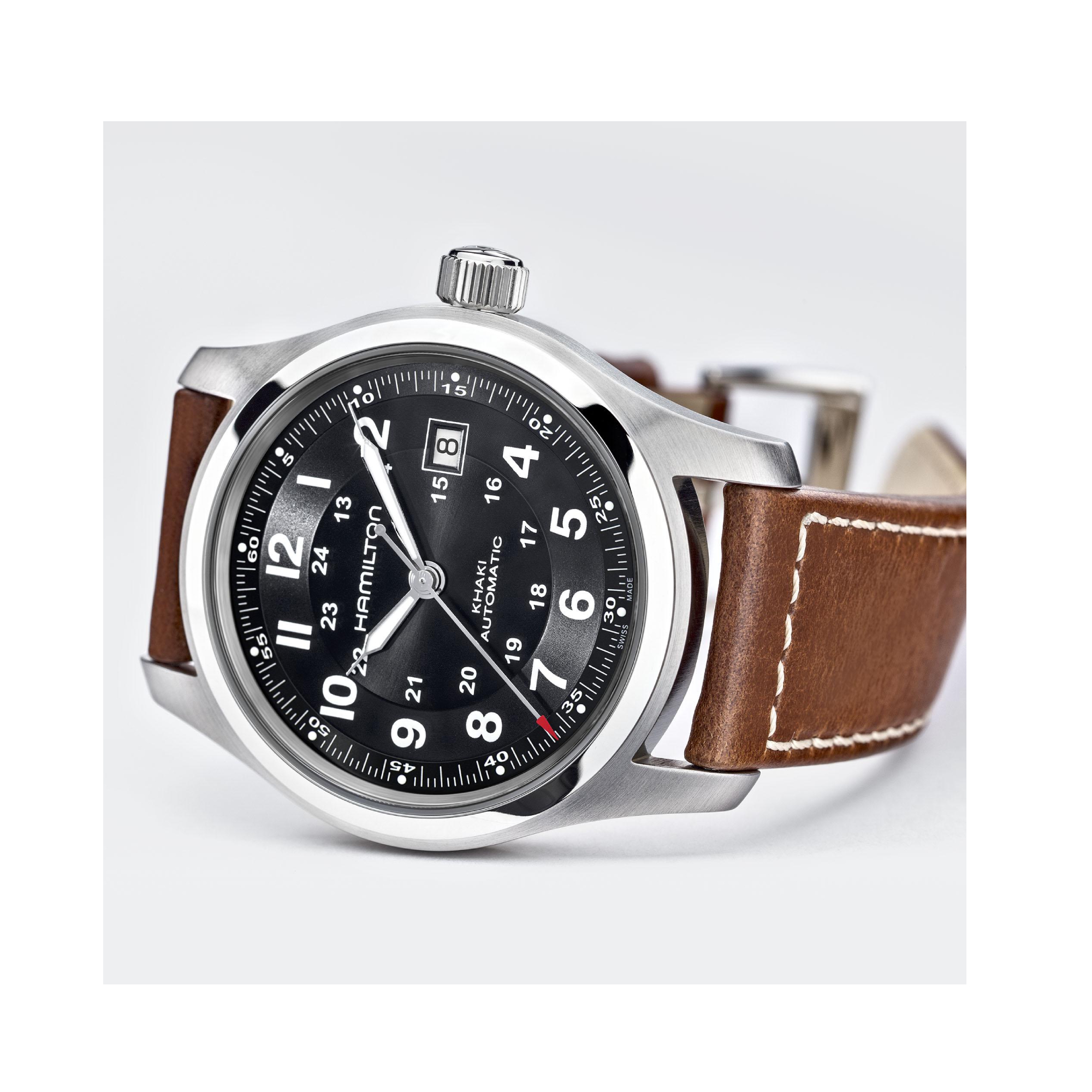 Men's watch / unisex  HAMILTON, Khaki Field Auto / 42mm, SKU: H70555533 | watchphilosophy.co.uk