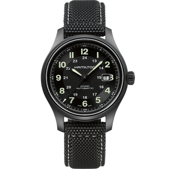 Men's watch / unisex  HAMILTON, Khaki Field Titanium Auto / 42mm, SKU: H70575733 | watchphilosophy.co.uk