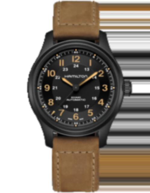 Men's watch / unisex  HAMILTON, Khaki Field Titanium Auto / 42mm, SKU: H70665533 | watchphilosophy.co.uk