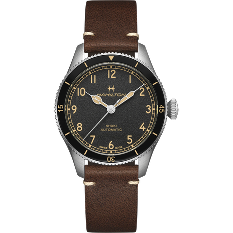 Men's watch / unisex  HAMILTON, Khaki Aviation Pilot Pioneer / 38mm, SKU: H76205530 | watchphilosophy.co.uk