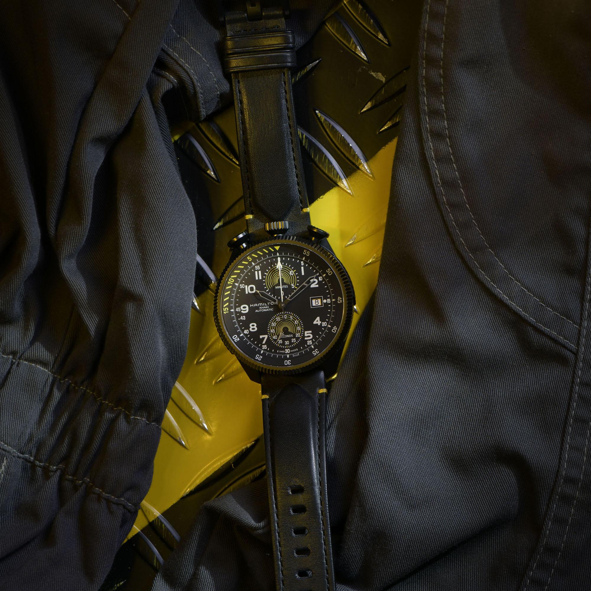 Men's watch / unisex  HAMILTON, Khaki Aviation Takeoff Auto Chrono – Limited Edition / 46mm, SKU: H76776733 | watchphilosophy.co.uk