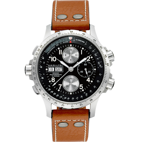 Men's watch / unisex  HAMILTON, Khaki Aviation X-Wind Auto Chrono / 44mm, SKU: H77616533 | watchphilosophy.co.uk