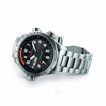 Men's watch / unisex  HAMILTON, Khaki Aviation X-Wind Day Date Auto / 45mm, SKU: H77755133 | watchphilosophy.co.uk