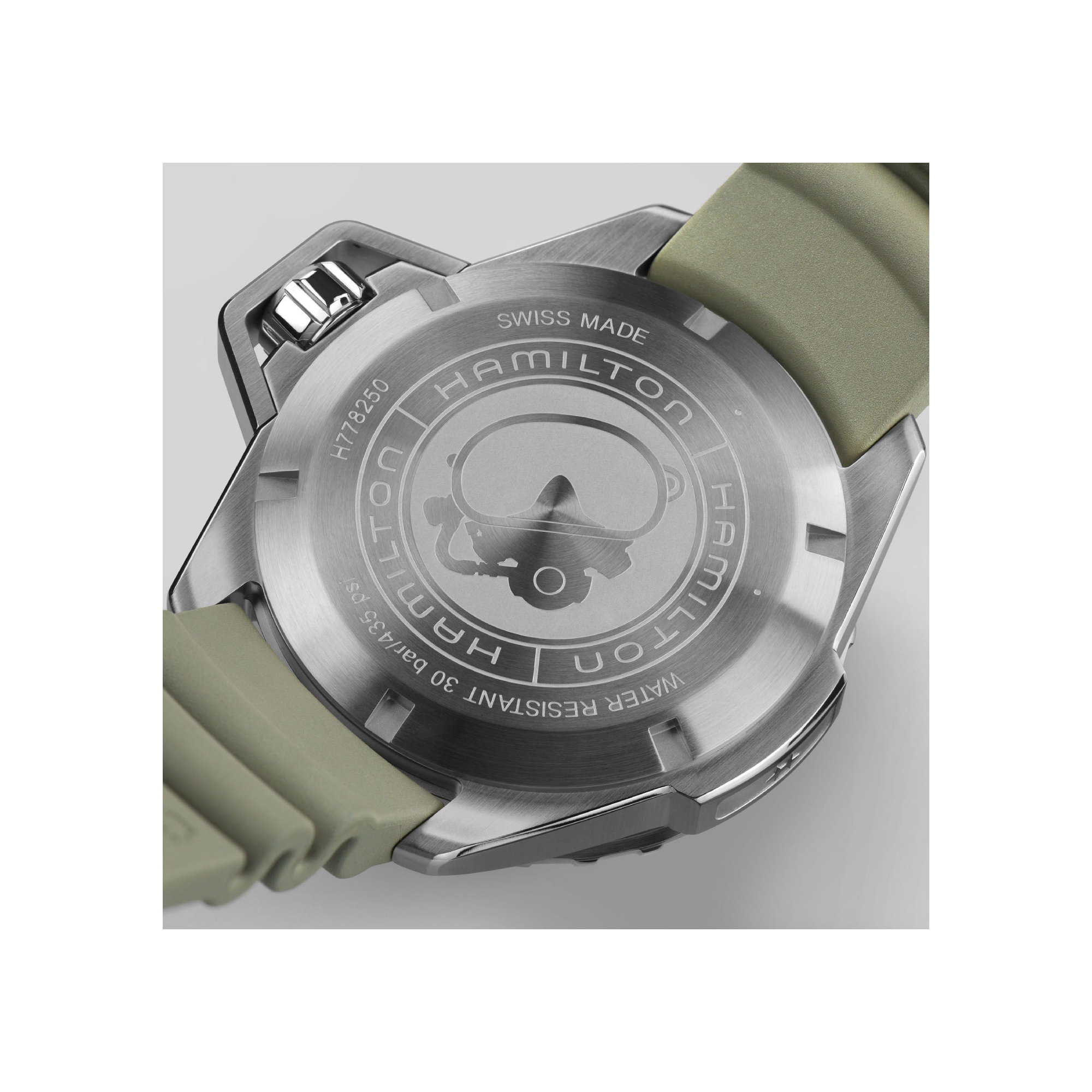 Men's watch / unisex  HAMILTON, Khaki Navy Frogman Auto / 46mm, SKU: H77825331 | watchphilosophy.co.uk