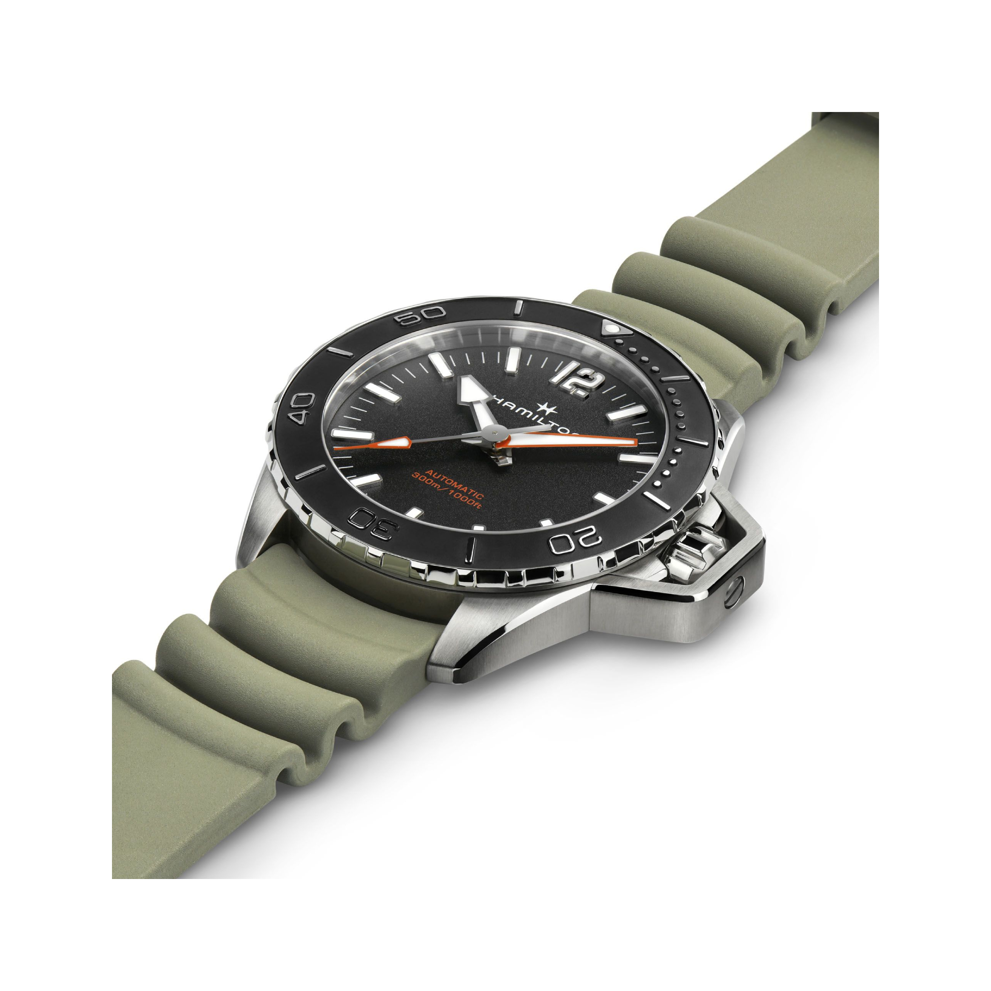 Men's watch / unisex  HAMILTON, Khaki Navy Frogman Auto / 46mm, SKU: H77825331 | watchphilosophy.co.uk