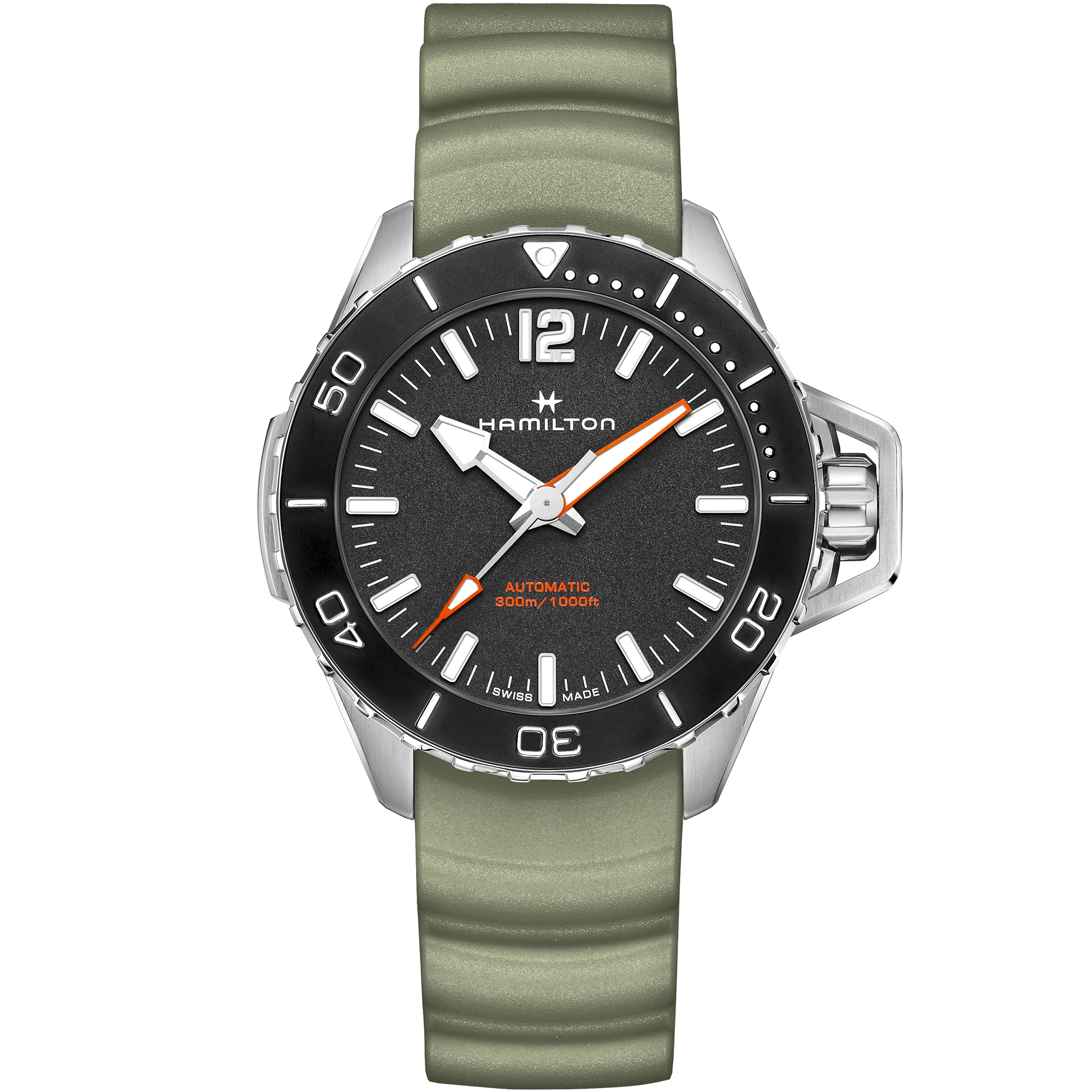 Men's watch / unisex  HAMILTON, Khaki Navy Frogman Auto / 46mm, SKU: H77825331 | watchphilosophy.co.uk