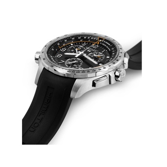 Men's watch / unisex  HAMILTON, Khaki Aviation X-Wind GMT Chrono Quartz / 46mm, SKU: H77912335 | watchphilosophy.co.uk