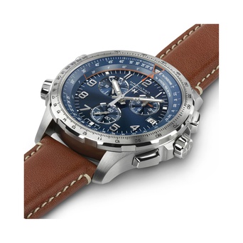 Men's watch / unisex  HAMILTON, Khaki Aviation X-Wind GMT Chrono Quartz / 46mm, SKU: H77922541 | watchphilosophy.co.uk