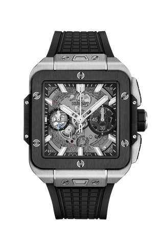 Men's watch / unisex  HUBLOT, Square Bang Unico Titanium Ceramic / 42mm, SKU: 821.NM.0170.RX | watchphilosophy.co.uk