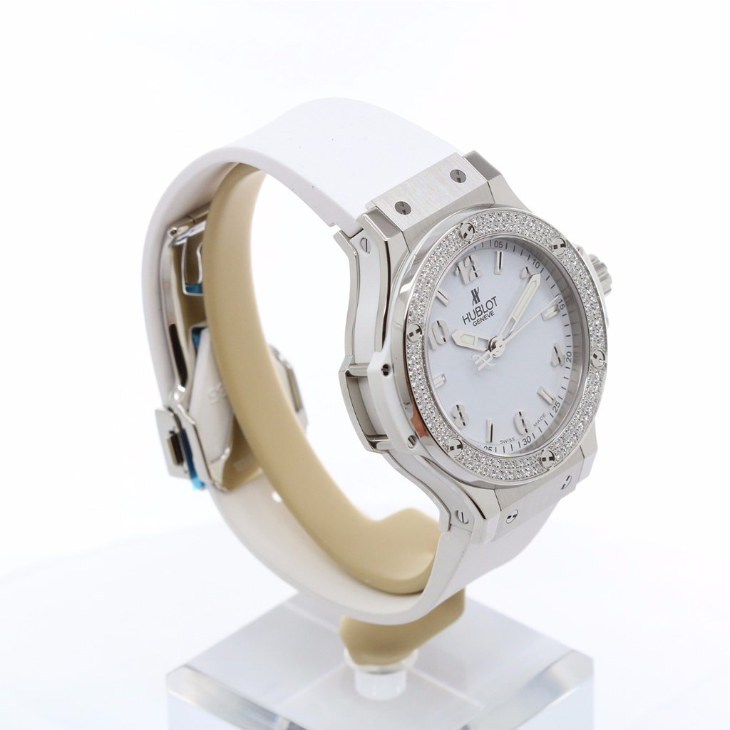 Ladies' watch  HUBLOT, Big Bang Steel White Diamonds / 38mm, SKU: 361.SE.2010.RW.1104 | watchphilosophy.co.uk