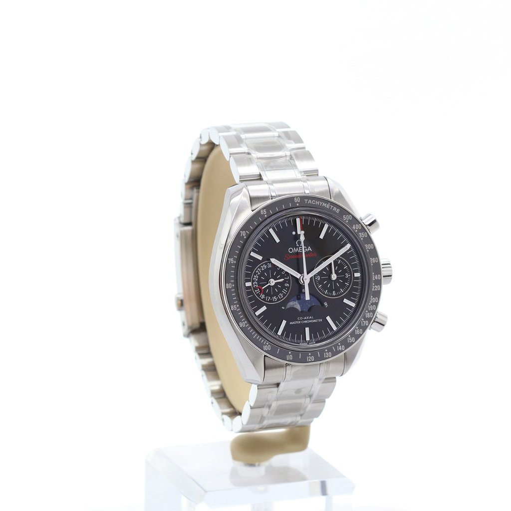 Men's watch / unisex  OMEGA, Speedmaster Moonphase Co Axial Master Chronometer Chronograph / 44.25mm, SKU: 304.30.44.52.01.001 | watchphilosophy.co.uk