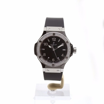 Men's watch / unisex  HUBLOT, Big Bang Steel Diamonds / 38mm, SKU: 361.SX.1270.RX.1104 | watchphilosophy.co.uk